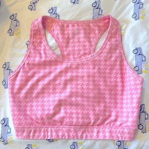 ZELOS pink sports bra size M